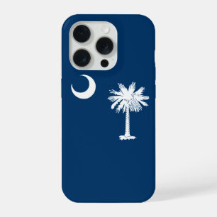 Dynamische grafische weergave van de vlag van Sout iPhone 15 Pro Case