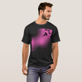Dynamische hardloop sporten t-shirt (Voorkant volledig)