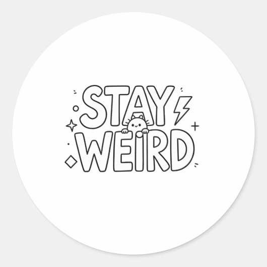 Dynamische hardlooprobot blijf bewegen sticker (Voorkant)
