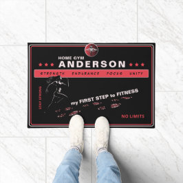 Dynamische hardloper, de ideale fitnessingang deurmat