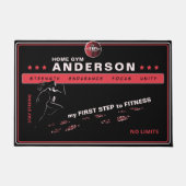 Dynamische hardloper, de ideale fitnessingang deurmat (Voorkant)