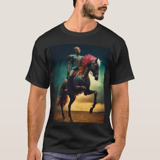 Dynamische hengsten Mannen T-shirt (Voorkant)