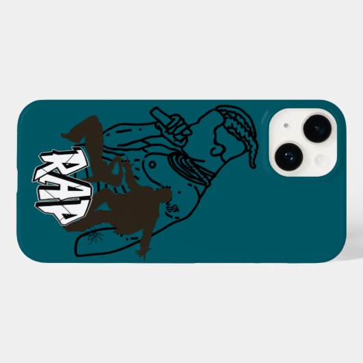 Dynamische hiphopartiest Case-Mate iPhone case (Achterkant (horizontaal))