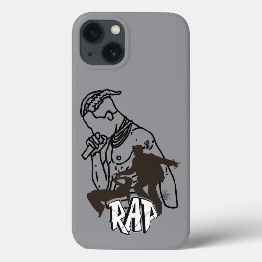 Dynamische hiphopartiest Case-Mate iPhone case (Achterkant)