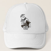 Dynamische hiphopartiest trucker pet (Voorkant)