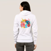 "Dynamische Humor" Hoodie (Achterkant volledig)