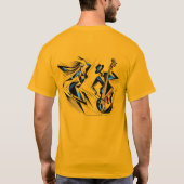 dynamische jazzexpressie t-shirt (Achterkant)