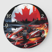 Dynamische kart onder een Canadees maanlicht Grote Klok (Voorkant)