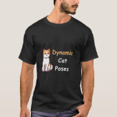 Dynamische kattenhoudingen | Kattenliefhebber mini T-shirt (Voorkant)