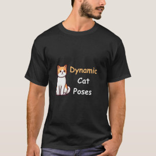 Dynamische kattenhoudingen Kattenliefhebber mini T-shirt