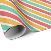 Dynamische Kleurcombinaties: Diagonaal Streep Cadeaupapier (Rol Hoek)