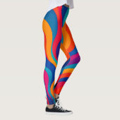 Dynamische kleurgolf-Leggings Leggings (Rechts)