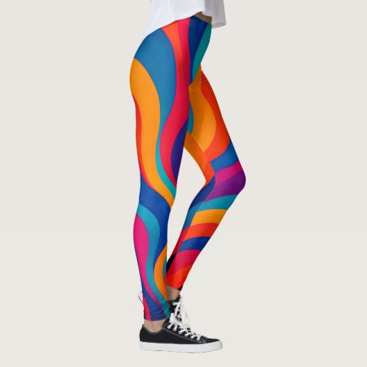 Dynamische kleurgolf-Leggings Leggings (Rechts)