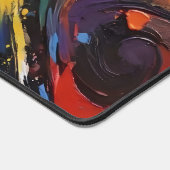 Dynamische Kleurrijke Abstracte Impasto Olie Schil Bureaumat (Hoek)