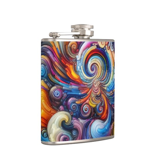 dynamische kleurvortex heupfles (Rechts)
