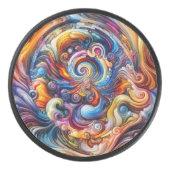 dynamische kleurvortex hockey puck (Voorkant)