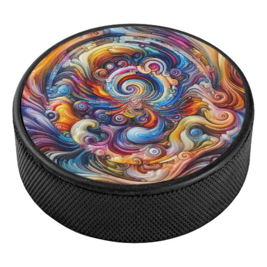 dynamische kleurvortex hockey puck (3/4)