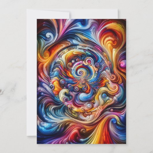 dynamische kleurvortex kaart (Voorkant)