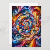 dynamische kleurvortex kaart (Voorkant / Achterkant)