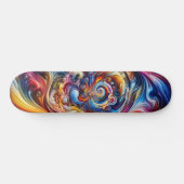 dynamische kleurvortex persoonlijk skateboard (Horizontaal)