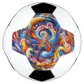 dynamische kleurvortex voetbal (Voorkant)