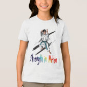 Dynamische kracht in elke beweging Tri-Blend shirt (Voorkant)