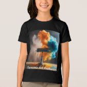 Dynamische Kunstexplosie, Hoge-Snelheid Surrealist Tri-Blend Shirt (Voorkant)