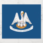 Dynamische Louisiana de Grafische Vlag van de Staa Bier Etiket (Enkel label)