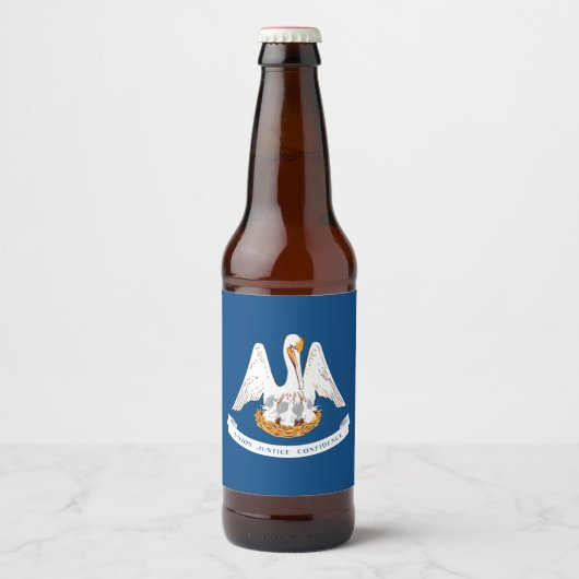 Dynamische Louisiana de Grafische Vlag van de Staa Bier Etiket (Voorkant)