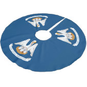 Dynamische Louisiana de Grafische Vlag van de Staa Kerstboom Rok (Gekanteld)