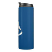 Dynamische Louisiana de Grafische Vlag van de Staa Thermosbeker (Geroteerd rechts)