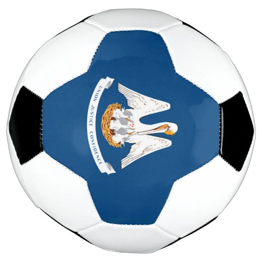 Dynamische Louisiana de Grafische Vlag van de Staa Voetbal (Gedraaid)