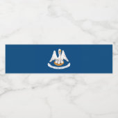 Dynamische Louisiana de Grafische Vlag van de Staa Waterfles Etiket (Enkel label)