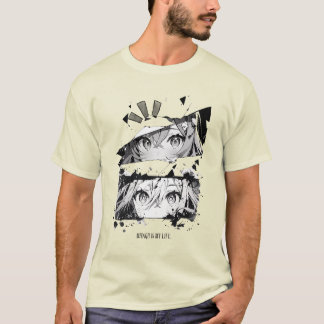 Dynamische manga kunst - expressieve ogen ontwerp t-shirt