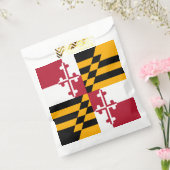 Dynamische maryland State Flag Graphic op a Bedankzakje (Gezegeld)