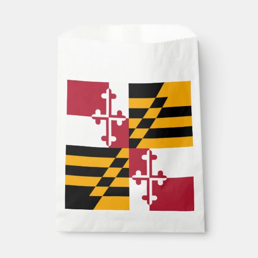 Dynamische maryland State Flag Graphic op a Bedankzakje (Voorkant)