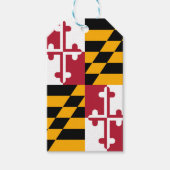 Dynamische maryland State Flag Graphic op a Cadeaulabel (Voorkant)