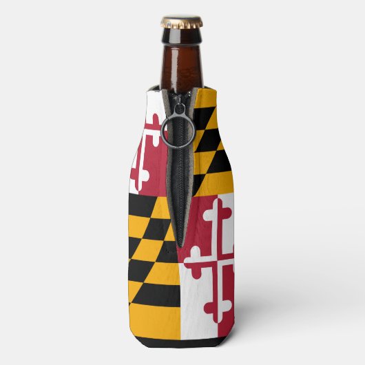 Dynamische maryland State Flag Graphic op a Flesjeskoeler (Fles Achterkant)