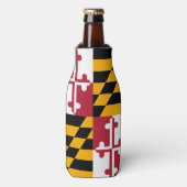 Dynamische maryland State Flag Graphic op a Flesjeskoeler (Fles Voorkant)