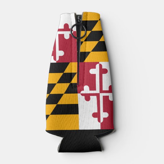 Dynamische maryland State Flag Graphic op a Flesjeskoeler (Achterkant)
