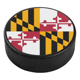 Dynamische maryland State Flag Graphic op a Hockey Puck
