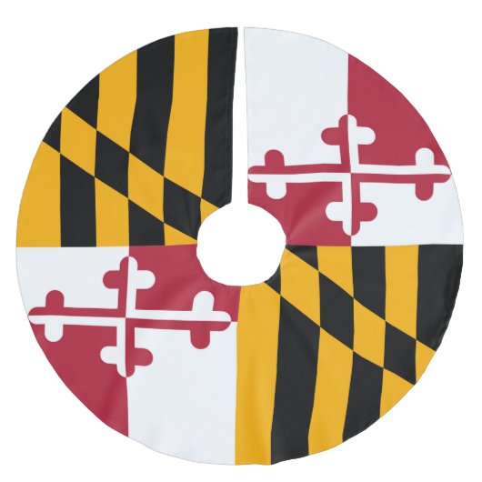 Dynamische maryland State Flag Graphic op a Kerstboom Rok (Voorkant)