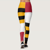 Dynamische maryland State Flag Graphic op a Leggings (Achterkant)