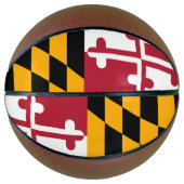 Dynamische maryland State Flag Graphic op a Mini Basketbal (Voorkant)
