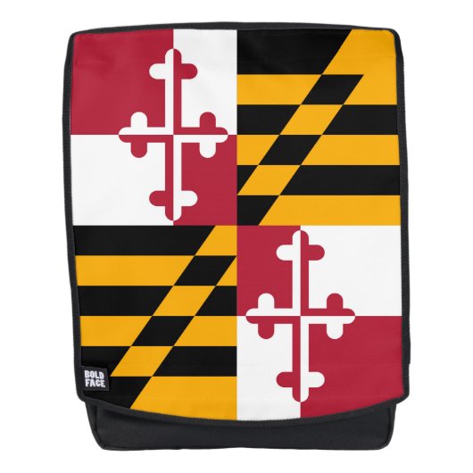 Dynamische maryland State Flag Graphic op a Rugtassen (Voorkant)