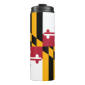 Dynamische maryland State Flag Graphic op a Thermosbeker (Voorkant)