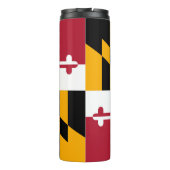 Dynamische maryland State Flag Graphic op a Thermosbeker (Achterkant)