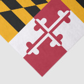 Dynamische maryland State Flag Graphic op a Tissuepapier (Detail)