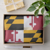 Dynamische maryland State Flag Graphic op a Tissuepapier (Geschenk)