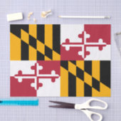 Dynamische maryland State Flag Graphic op a Tissuepapier (Craft)